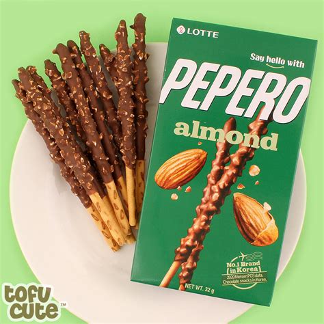 Buy Lotte Pepero Almond Crushed Nut Choco Biscuit Sticks At Tofu Cute