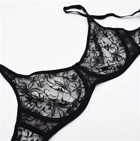 Women Bra See Through Seduction Sexy Lingerie Underwire Brassiere Lace Underwear Ebay
