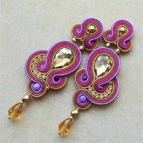 Pin By Irina Stepanova On Soutache Earrings Rings 2 Soutache