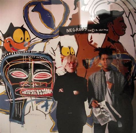 Jean Michel Basquiat And Andy Warhol Collaboration Standing Tseng