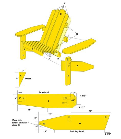 9 Instructions Adirondack Chair Plans Materials Any Wood Plan