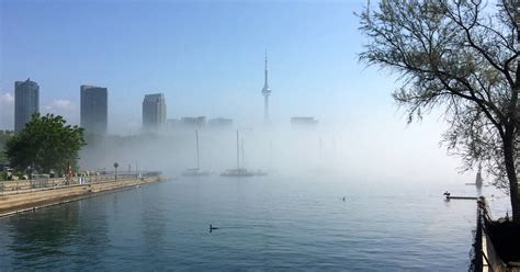 Toronto Was Engulfed In Eerie Lake Mist Today