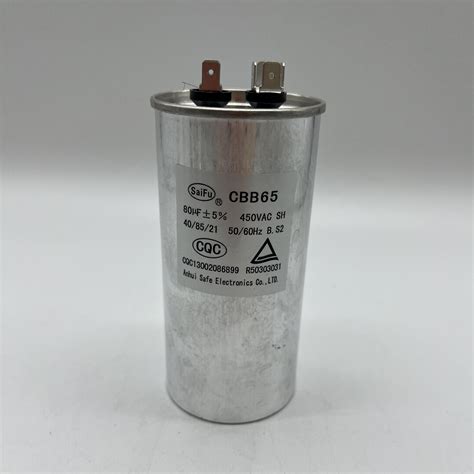 High Quality Aluminum Electrolytic Cbb65 80uf 450v Capacitor China