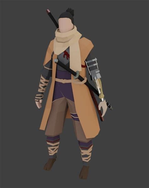 My First Low Poly Character Rlowpoly
