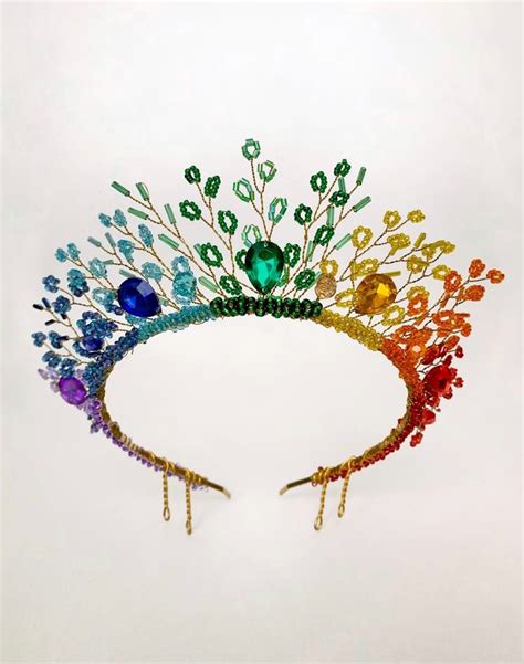 Rainbow Crown Rainbow Headpiece Lgbt Crown Lgbtq Accessor Inspire