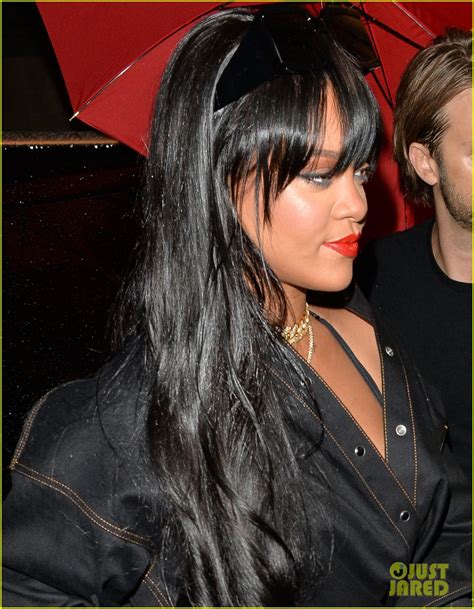 Rihanna Shows Off New Bangs At Paris Fashion Week Party Photo 4361165