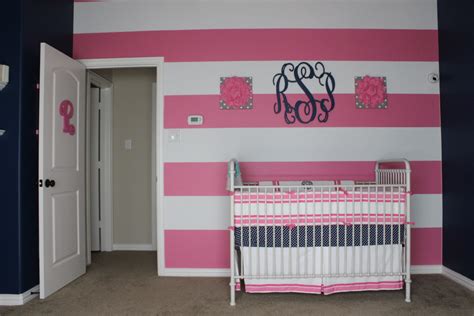 Coordinates with the full line of nautica kids nursery bedding. Pink, Grey and Navy Nursery - Project Nursery