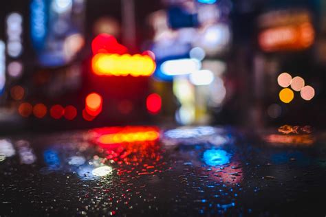 Rainy Day Lights Water Drops 4k Hd Nature 4k Wallpapers Images