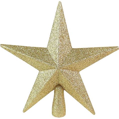 Ornativity Glitter Star Tree Topper Christmas Gold