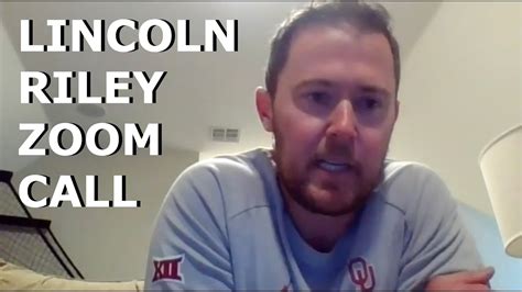 Lincoln Riley Zoom Media Call 6 3 2020 Youtube