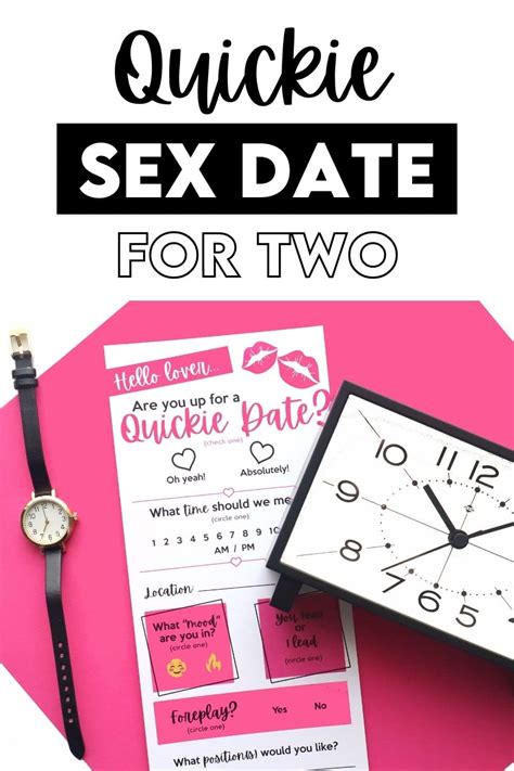 The Ultimate Quickie Sex Date Relationships And Dating Magazine