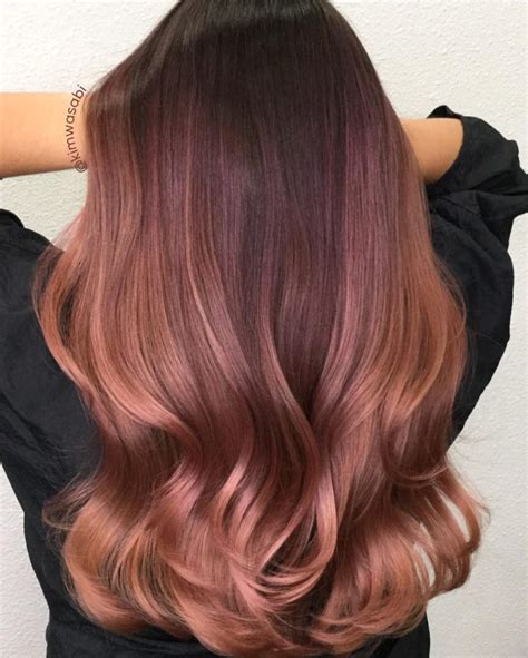 Rose gold hair color gallery for more inspiration. THE ROSE GOLD HAIR COLOR TREND I'M COVETING - NotJessFashion