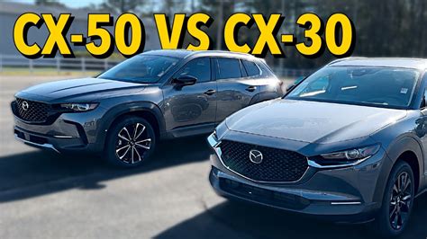 Mazda Cx 50 Vs Mazda Cx 30 Comparison In 8 Minutes Youtube