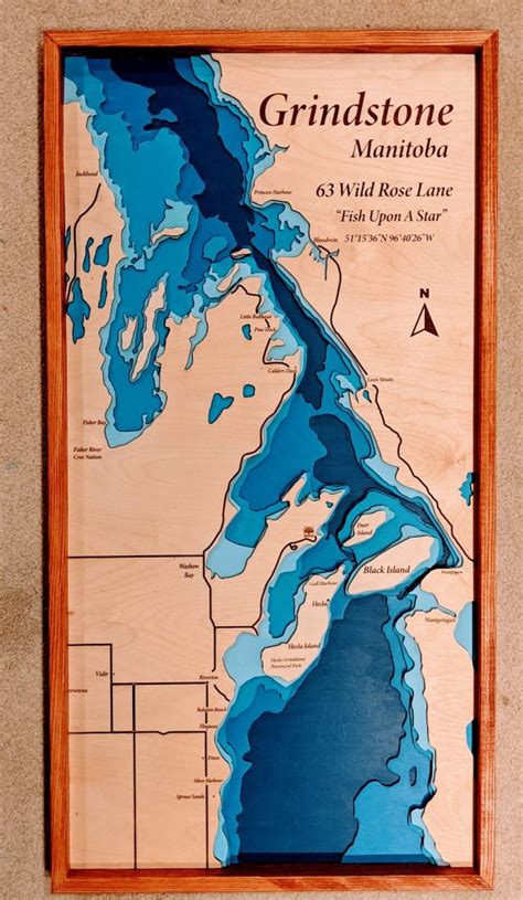 Grindstone Hecla Manitoba Provincial Park Bathymetric Map Erlenmeyer