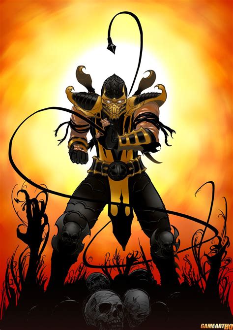 Scorpion From The Mortal Kombat Series Paratezv Scorpion Mortal