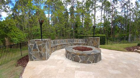 This year's first round of voting offered some familiar nominees, along with some monumental surprises. Flagstone fire pit Florida Living outside nature stone diy ...