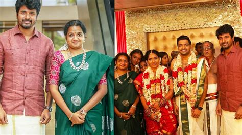 Multiple award winning actor, filmmaker, and entrepreneur. Sivakarthikeyan & his wife Aarthi at Sathish Wedding - YouTube
