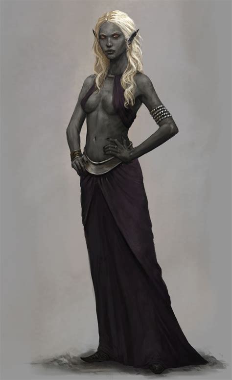 Drow Noble Fantasy Artwork Character Portraits Dark Elf
