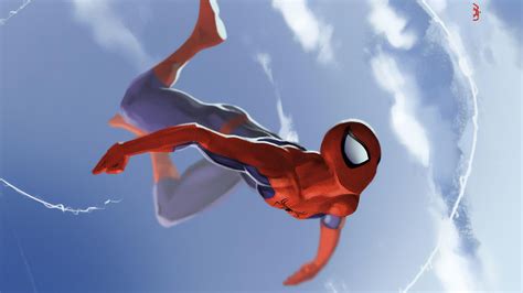 Spiderman Falling superheroes wallpapers, spiderman wallpapers, hd ...