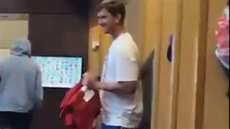 Eli Manning Caught Dancing In Giants Locker Room Youtube