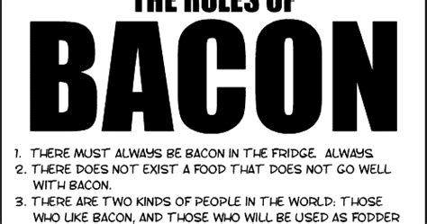 Rules Of Bacon Bacon Index