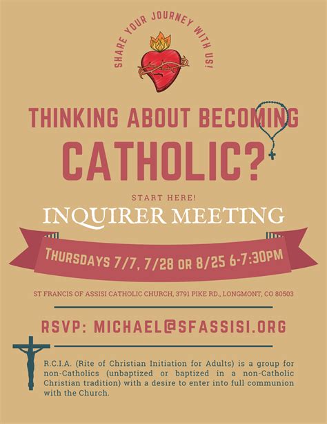 Rcia Inquirer Meeting — St Francis Of Assisi Longmont