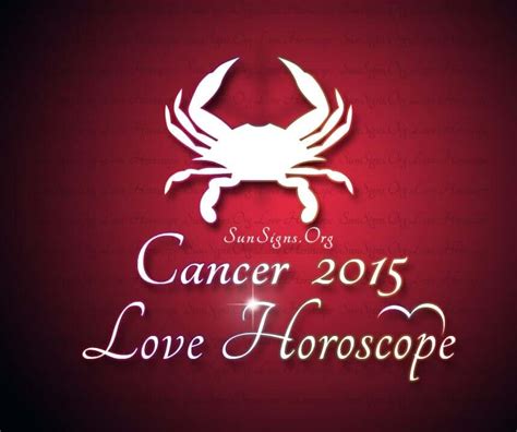 Cancer Love Horoscope 2015 Sun Signs