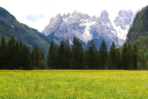 Vetta Monte Cristallo Dolomites Natural Landmarks Travel