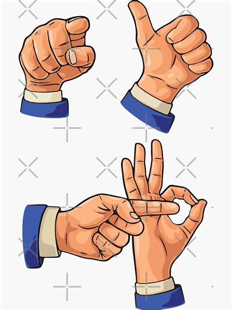 You And Me Sex Hand Gesture Sticker For Sale By Wrestletoys Redbubble