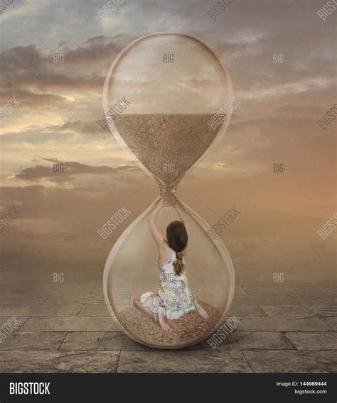 Girl Inside Hourglass Image And Photo Free Trial Bigstock