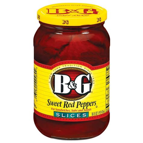 Bandg Sweet Red Pepper Slices 16 Oz