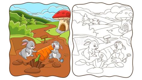 Cartoon Rabbit Digging Stock Illustrations 23 Cartoon Rabbit Digging