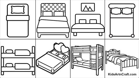 Bed Coloring Pages For Kids Free Printables Kids Art And Craft