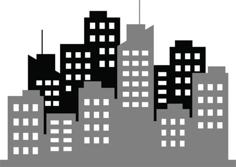 Best Black And White Cityscape Illustrations Royalty Free Vector