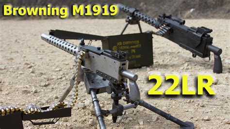 Browning M1919 22 Caliber Machine Gun Youtube