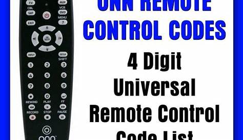 ONN Universal Remote Control - Codes For All Devices | Coding, Remote