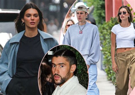 Kendall Jenner Hangs With Justin Hailey Bieber After Bad Bunny