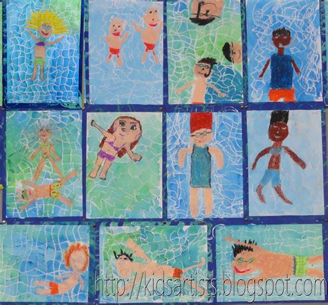 Kids Artists In The Style Of David Hockney