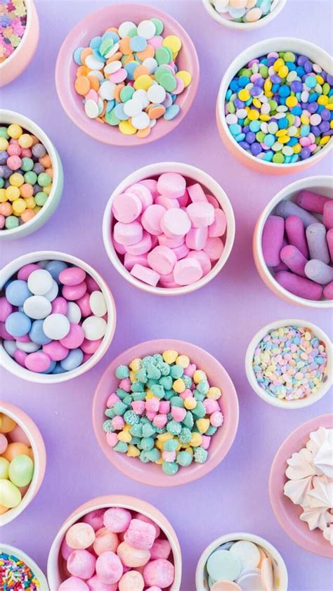 Wallpaper Iphone Pastel Candy Cute Desserts Sweet Candy