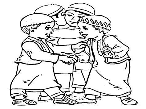 Gambar Colouring Pages Hari Raya Aidilfitri Free Coloring Gambar