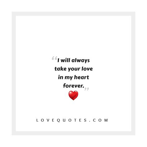 Your Love In My Heart Love Quotes