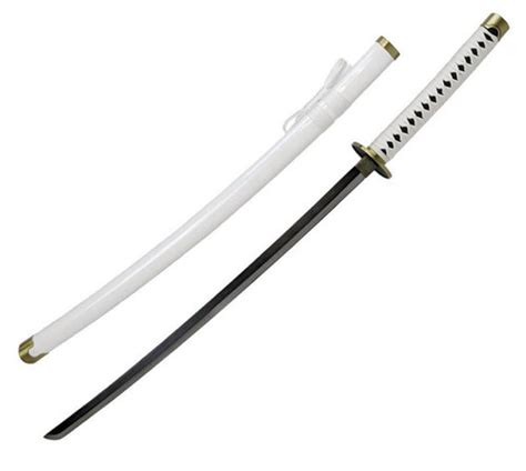 One Piece Zoro White Samurai Sword Metal Pure Blades