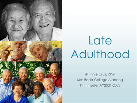 Late Adulthood Ppt