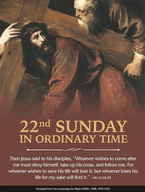 22nd Sunday In Ordinary Time Year A Homily The Renewal Of Faith Blog
