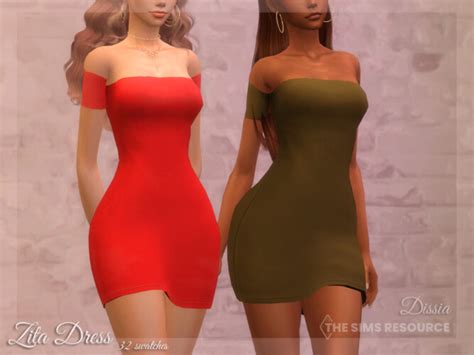 Zita Dress By Dissia At Tsr Sims 4 Updates