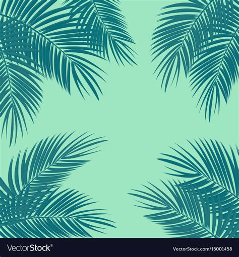 Palm Leaf Background Royalty Free Vector Image