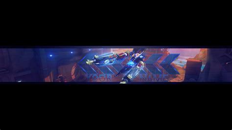 Free Tracer Youtube Banner Template I Overwatch By Aronrege On Deviantart