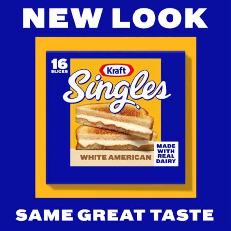 Kraft Singles White American Cheese Slices 16 Ct Foods Co