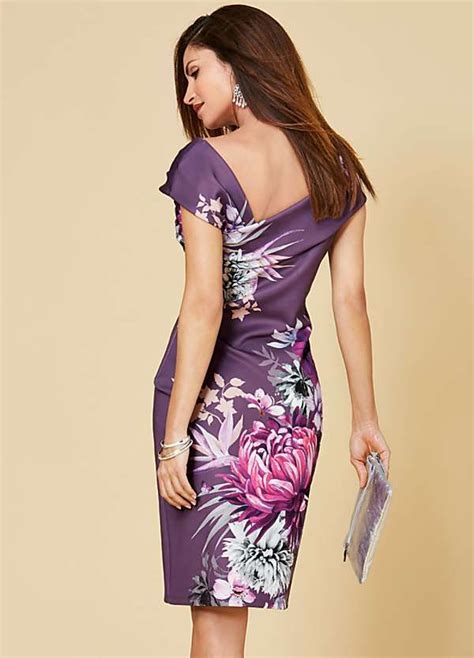 Floral Scuba Dress In 2020 Dresses Scuba Dress Simple Dresses