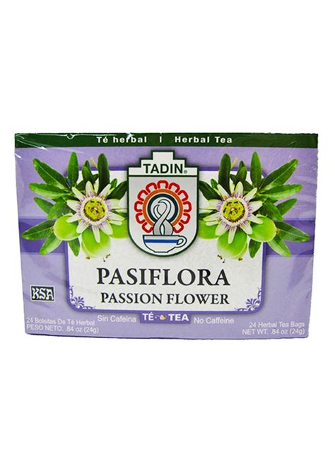 Tadin Pasiflora Passion Flower Tea 24 Tea Bags